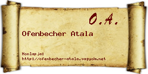 Ofenbecher Atala névjegykártya